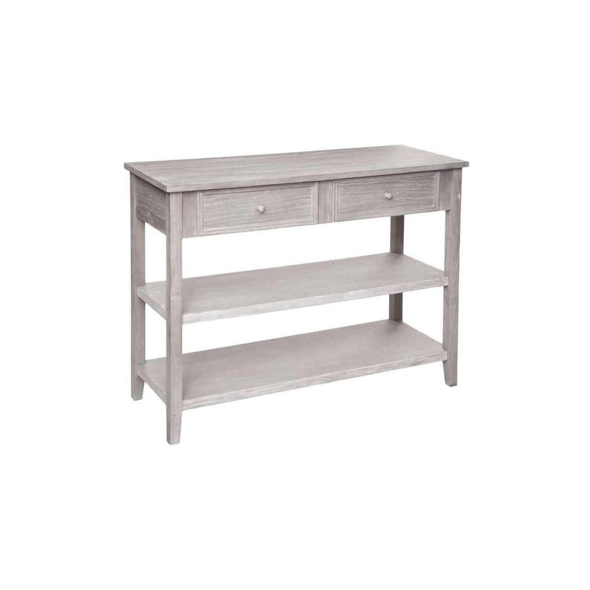 Arrimo 2 Cajones Charme L110cm fondo blanco vista 3/4 — Atmosphera Francia