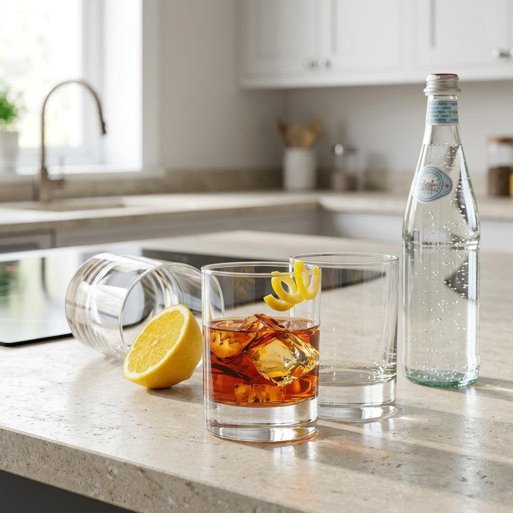 Set 6 Vasos Vidrio Super Sham Rock 311 Ml Libbey — en uso