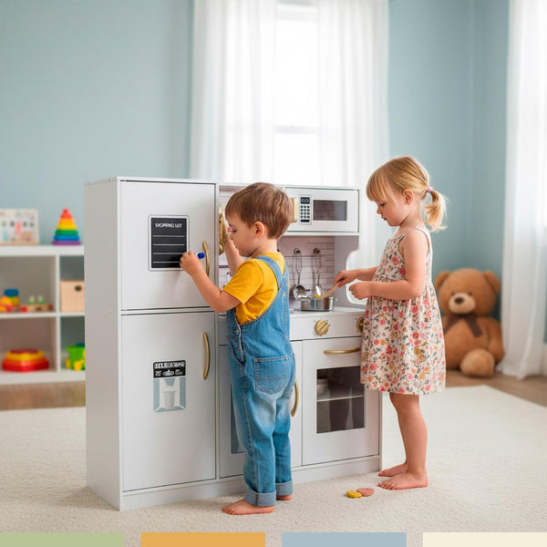 Cocina de Juguete Infantil Niños Madera Accesorios Bandú