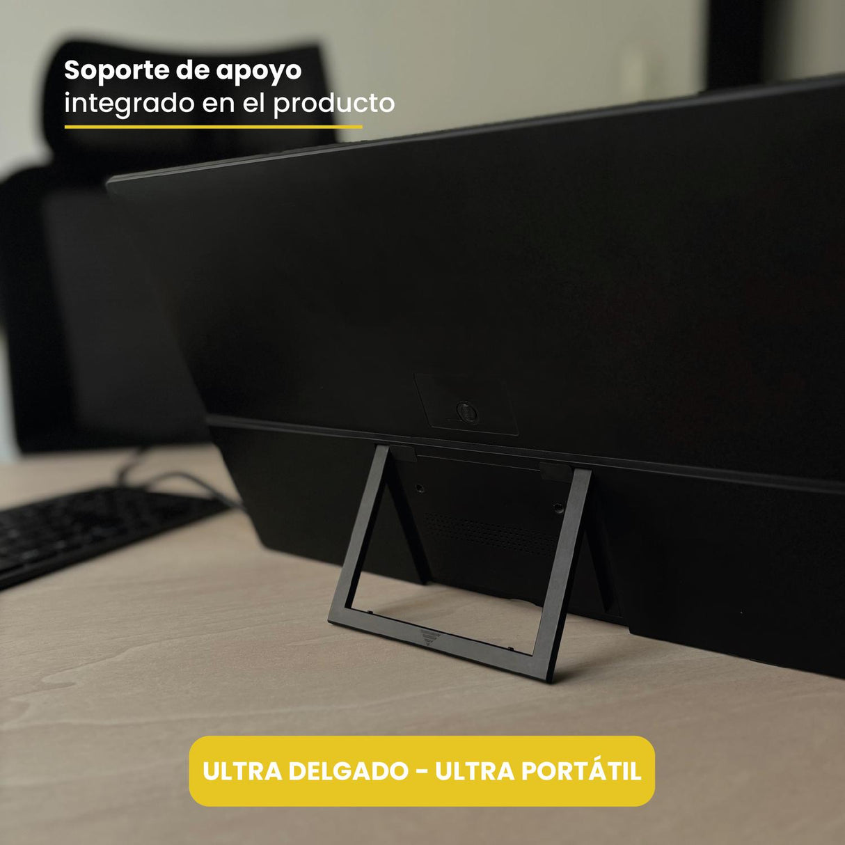 LEVO NexView 15.6 — infografía especificaciones: Full HD, resolución, puertos