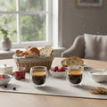 Set Tazas Vidrio Doble Pared Expreso 80 ml Simplit