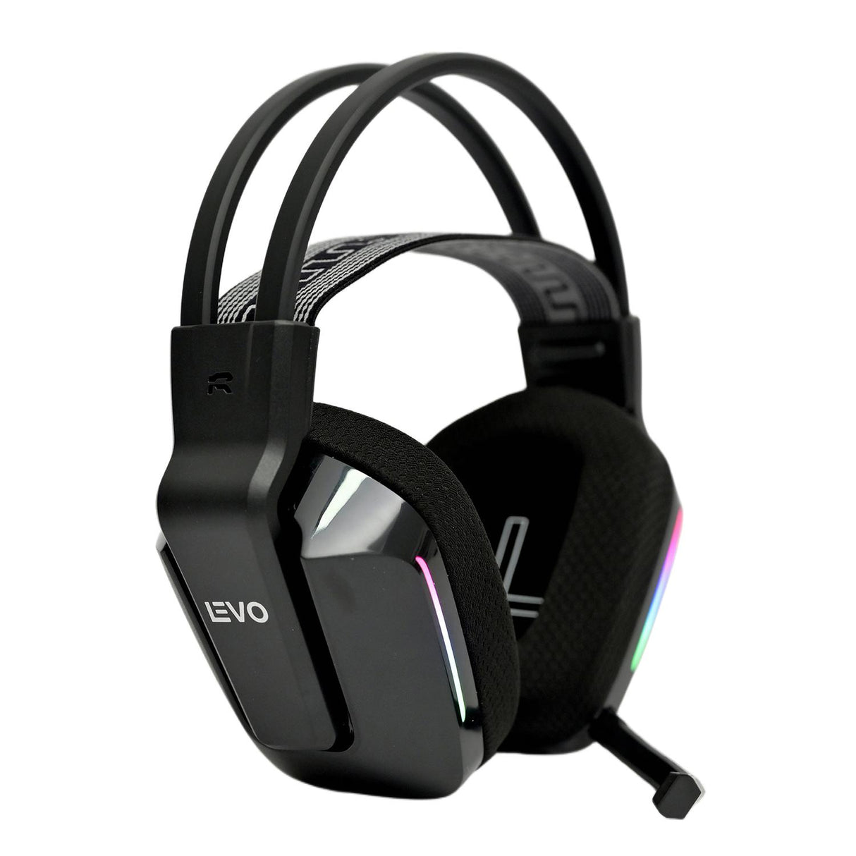LEVO Audifono Gamer Zenit Elite negro audifonos gamer inalambricos 7.1 surround con RGB y microfono
