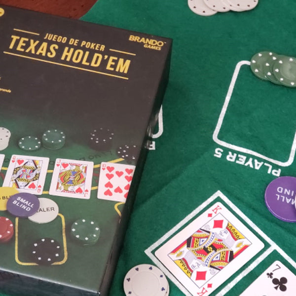Juego De Mesa Portátil Poker Texas Brando