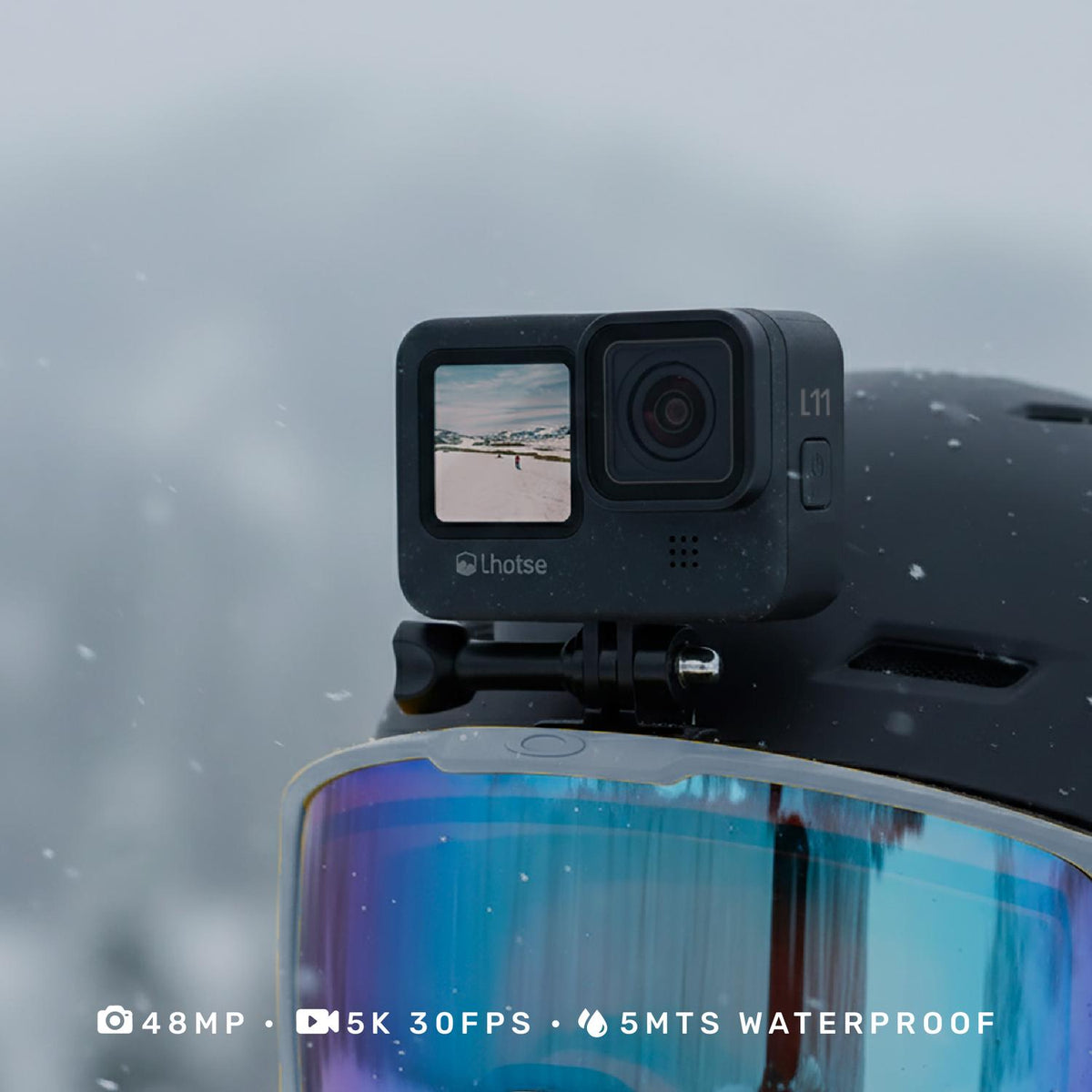 Cámara de Acción Deportiva Summit 5k 30fps Accesorios