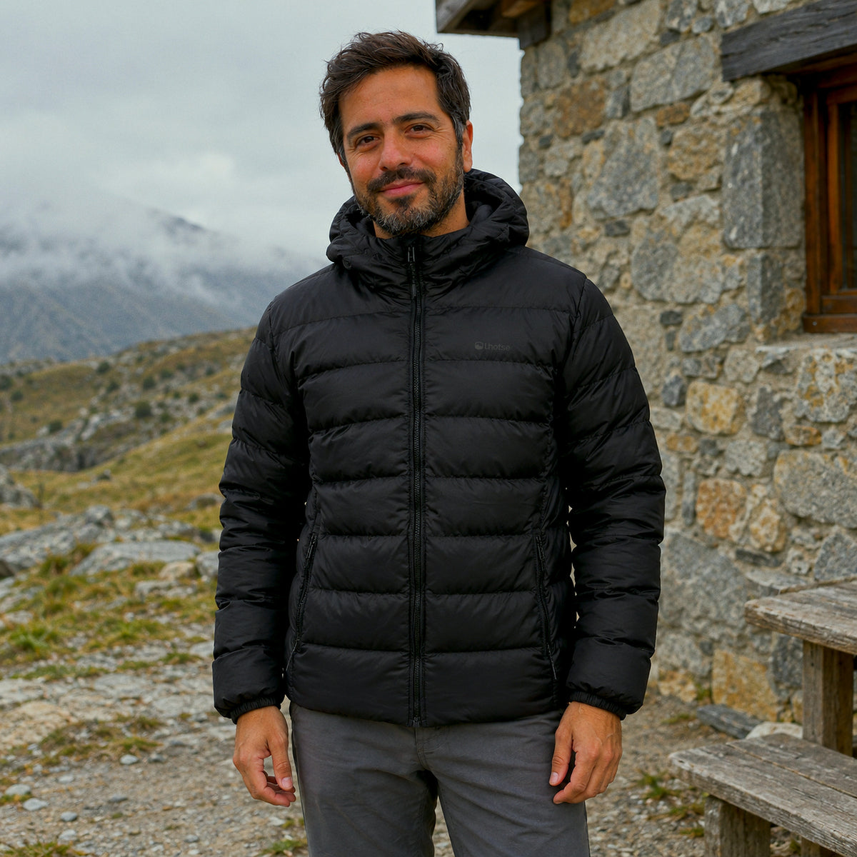 Parka Puffa Khumbu Lhotse de frente