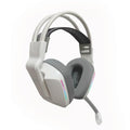 LEVO Audifono Gamer Zenit Elite blanco audifonos gamer inalambricos 7.1 surround con RGB y microfono