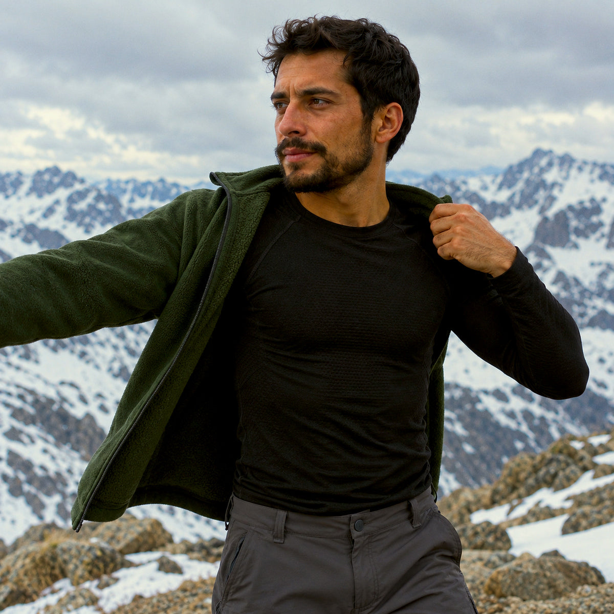 Primera capa térmica Dugla Lhotse bajo un polar