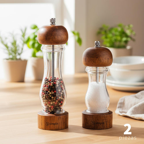 Set 2 Molinillos Sal Pimienta Madera Verona Simplit