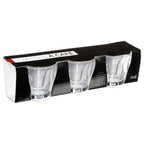 Set 3 Tazas de Café Vidrio y Metal 110 cc Secret de Gourmet