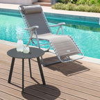 Mesa Terraza Redonda Metal Grafito 70x40cm vista 3 - Atmosphera Francia