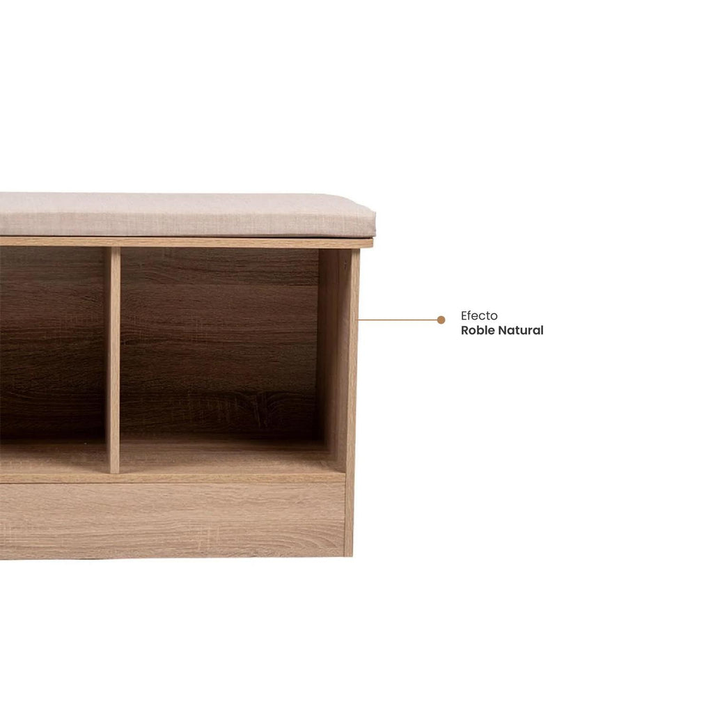 Banca Madera Mix 5Five detalle efecto roble natural — callout — 5Five Francia