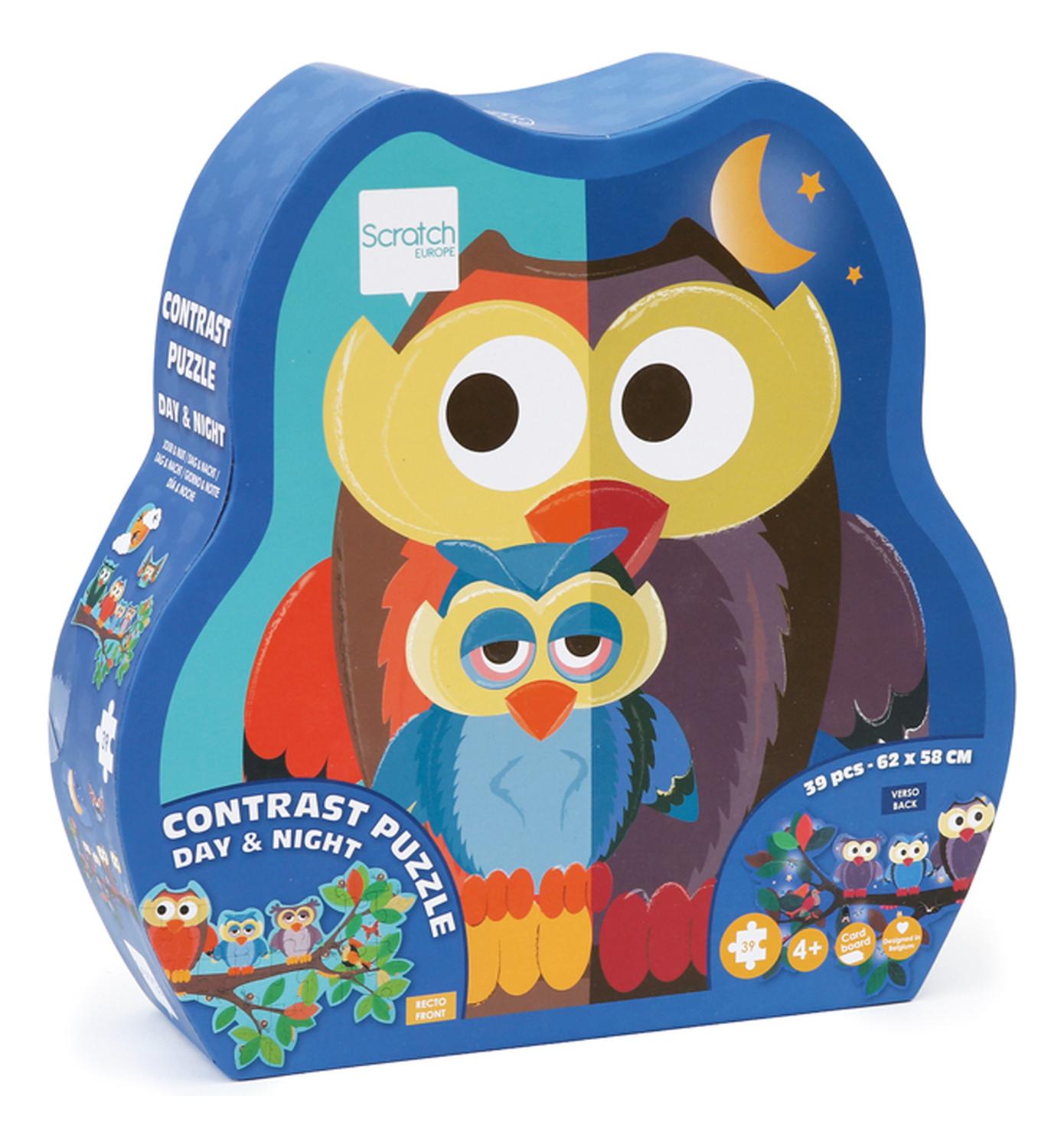 Puzzle 39Pcs Doble Con Forma Buho Scratch Europe — foto 5