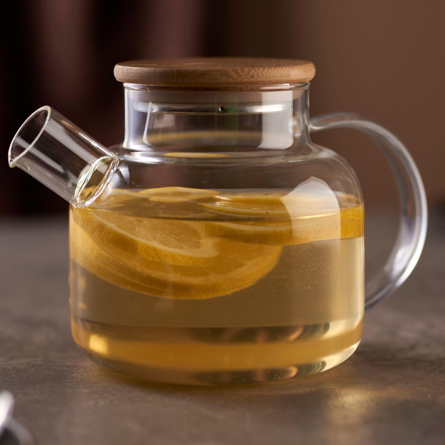 Tetera para Infusiones y Té de Vidrio con Tapa de Bamboo DAY — foto 4