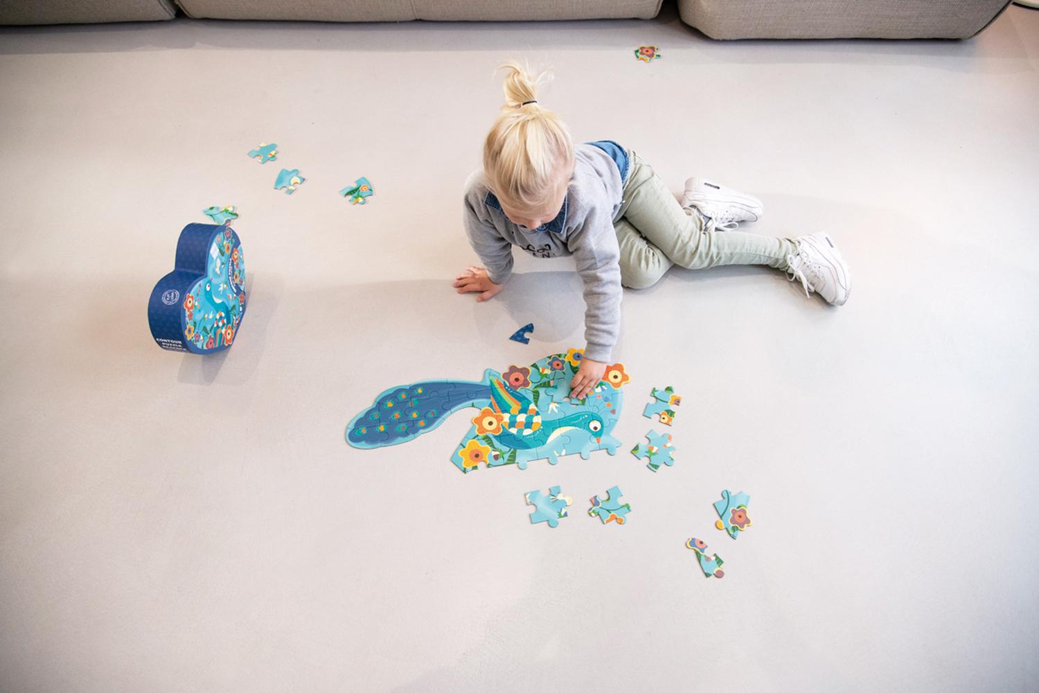Puzzle 40Pcs Con Forma Pavo Real Scratch Europe — foto 5