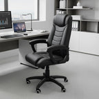 LEVO Silla Comfort — vista lateral izquierda mostrando respaldo y apoyabrazos