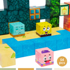 Juego Bloques Magnéticos 54pcs MineBlocks Bob Marino Bandú — foto 4