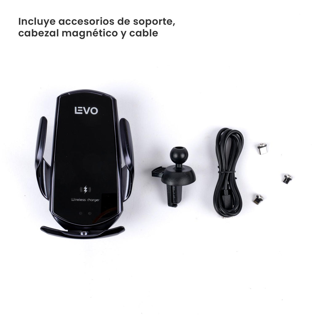 Cargador Inalámbrico Magnético Carga Rápida Auto VO1 LEVO — foto 8