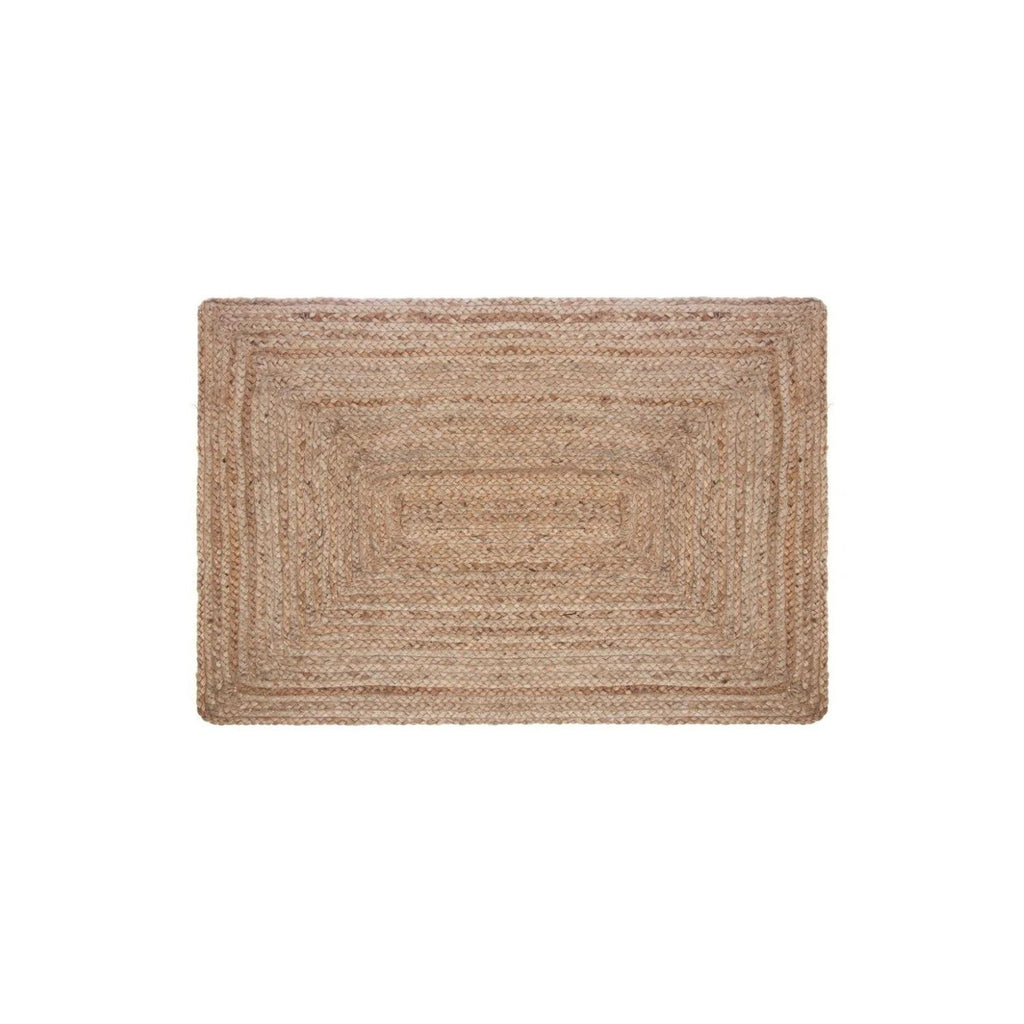 Alfombra Yute Natural 60x90cm fondo blanco packshot — Atmosphera Francia