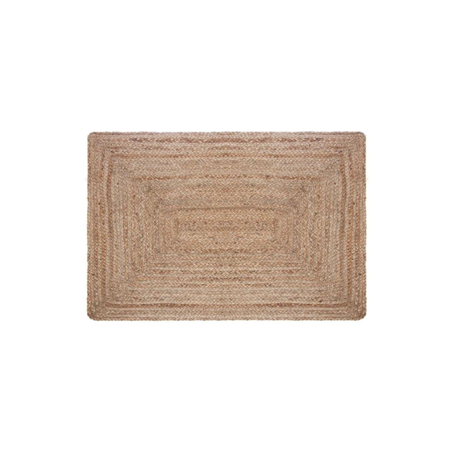 Alfombra Yute Natural 60x90cm fondo blanco packshot — Atmosphera Francia