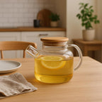 Tetera para Infusiones y Té de Vidrio con Tapa de Bamboo DAY — foto 7