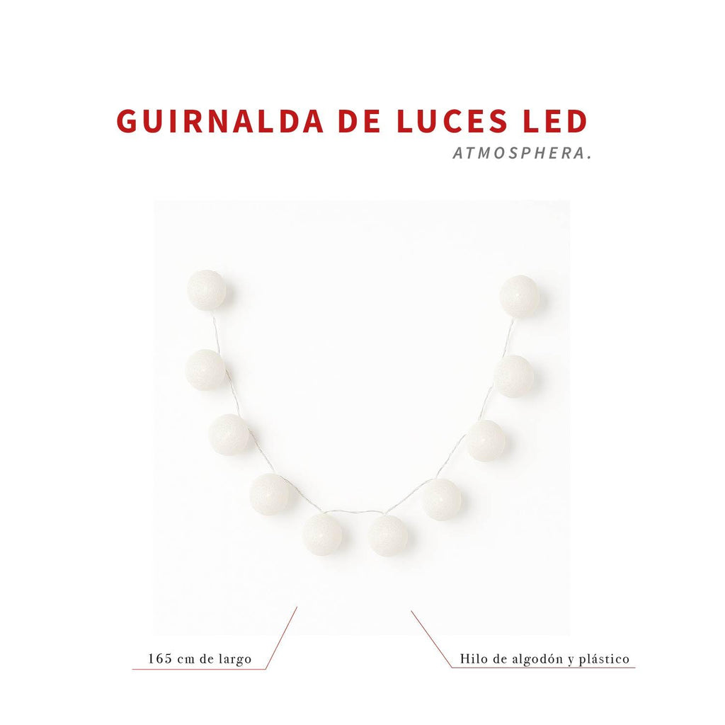 Guirnalda LED 10 Bolas de Hilo Decoración Cálida Atmosphera — foto 6