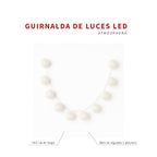 Guirnalda LED 10 Bolas de Hilo Decoración Cálida Atmosphera — foto 6