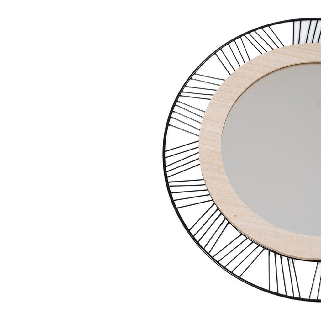Espejo Redondo Joe 45cm Metal MDF vista 7 - Atmosphera Francia
