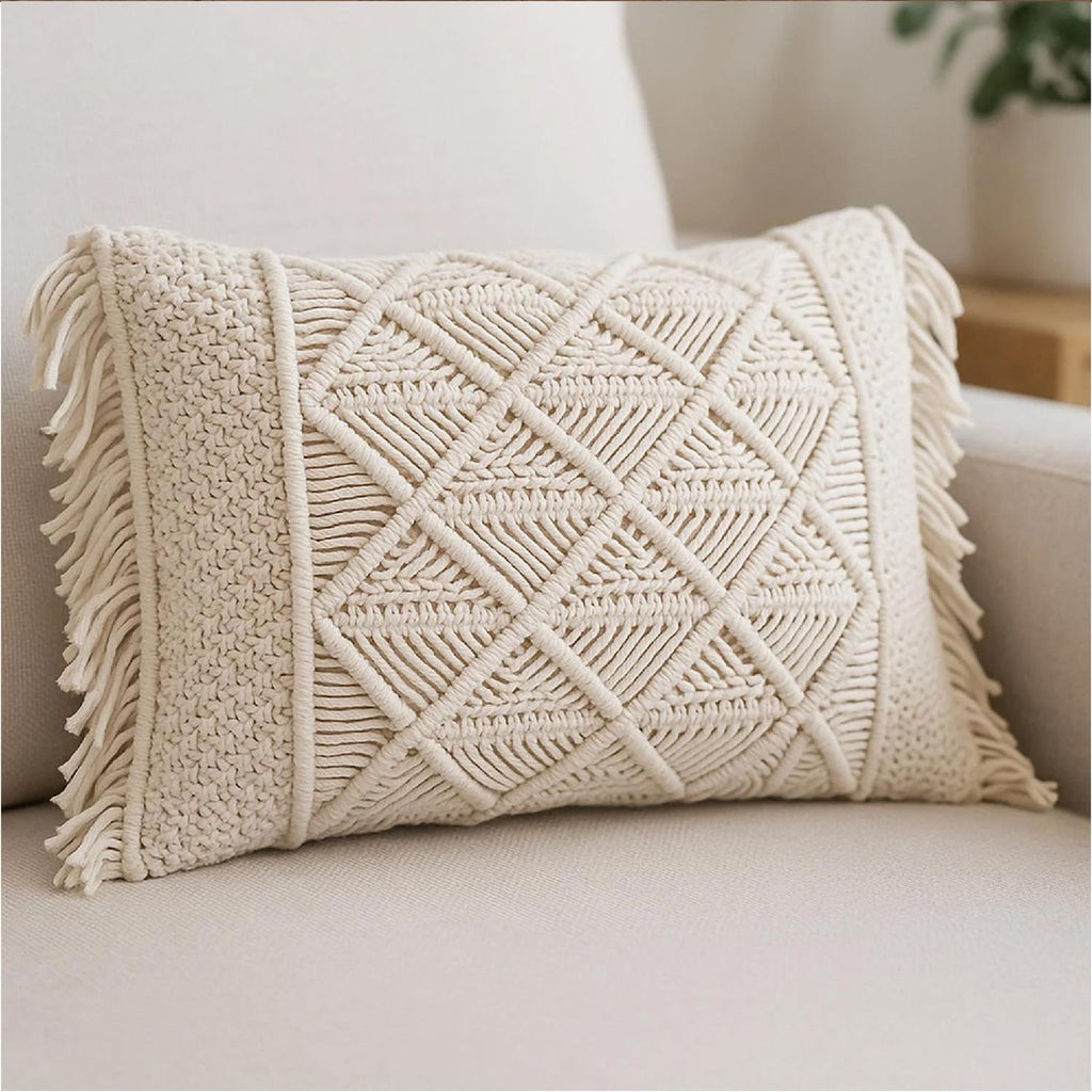 Cojín Decorativo de Macrame 30x50 cm Atmosphera — foto 3