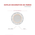 Espejo Redondo Joe 45cm Metal MDF vista 5 - Atmosphera Francia