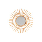 Espejo Redondo Decorativo Diseño Sol de Ratán Atmosphera — foto 2