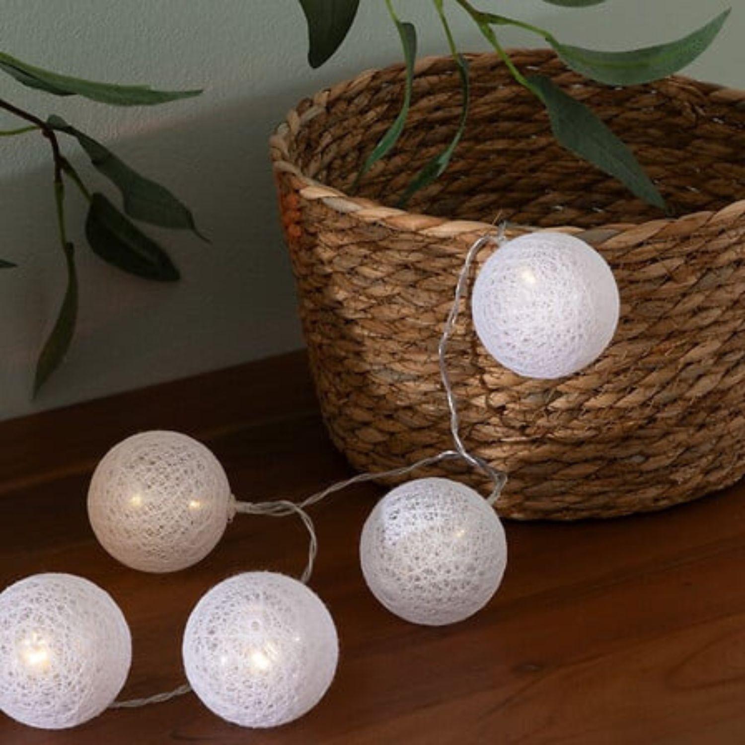 Guirnalda LED 10 Bolas de Hilo Decoración Cálida Atmosphera — foto 7