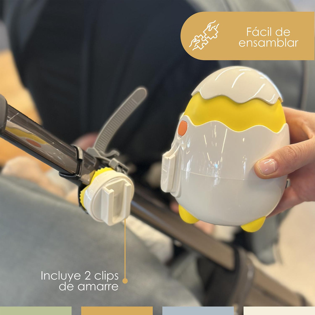 Mecedor Eléctrico Coche Recargable Bebé Baby Chick Bandú — foto 7