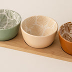 Set de Aperitivo con 3 Posillos y Tabla de Bamboo SecretDeGourmet — foto 4
