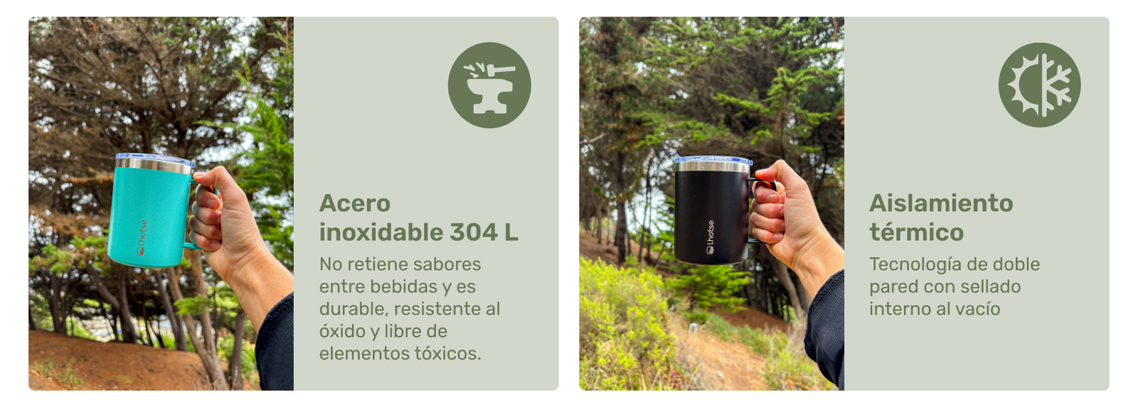 Taza Térmica Insulada Camping 350ml