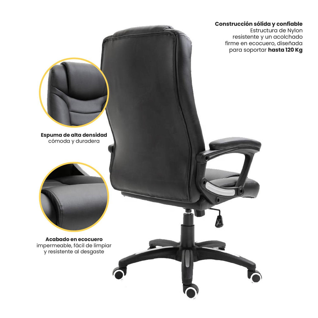 LEVO Silla Comfort — mecanismo de reclinación con palanca lateral, detalle