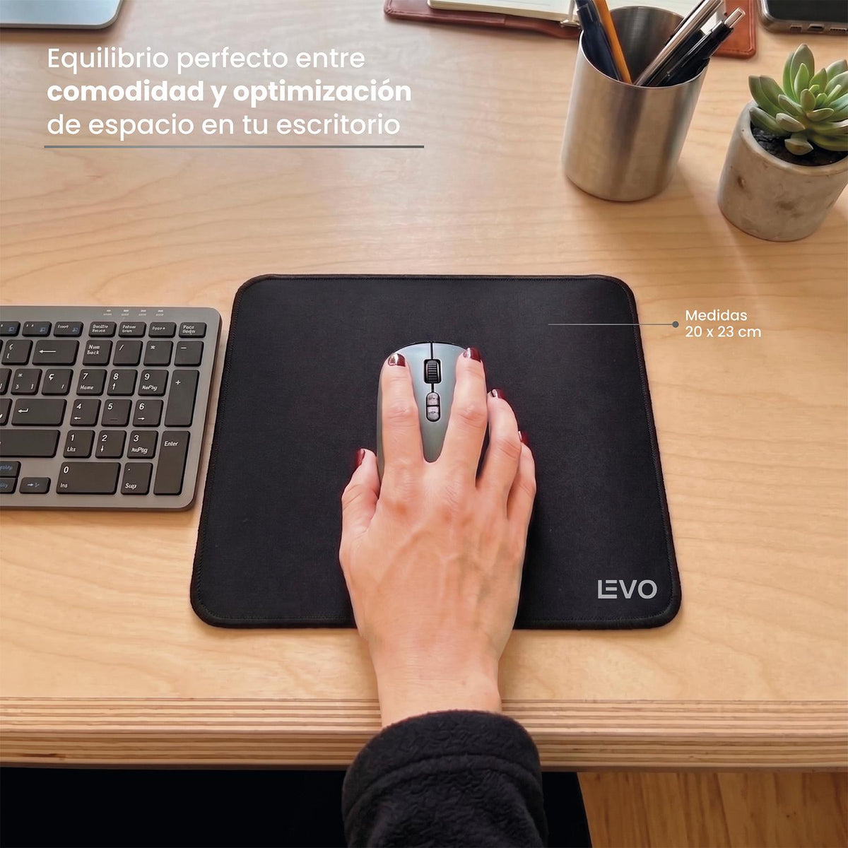 Kit Slim Teclado Cygna + Mouse Velar + Mousepad S LEVO — foto 8