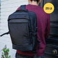 Mochila de viaje Notebook WOLF Negra 15,6" LEVO — foto 2