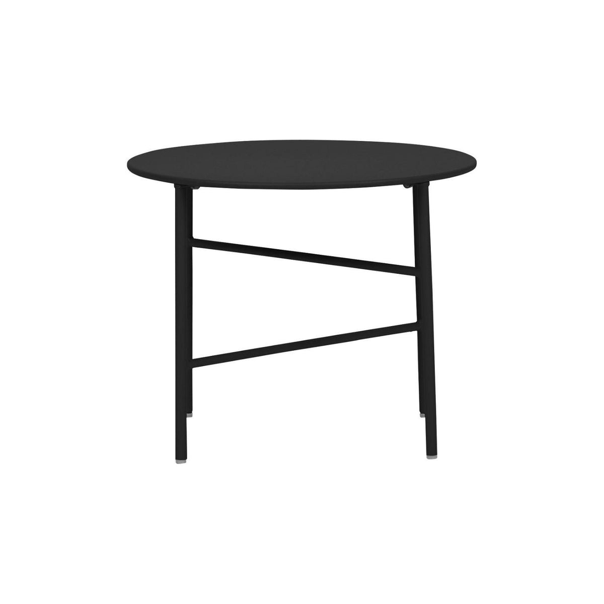 Mesa Terraza Redonda Metal 50 X 40 cm Envy (Negro)