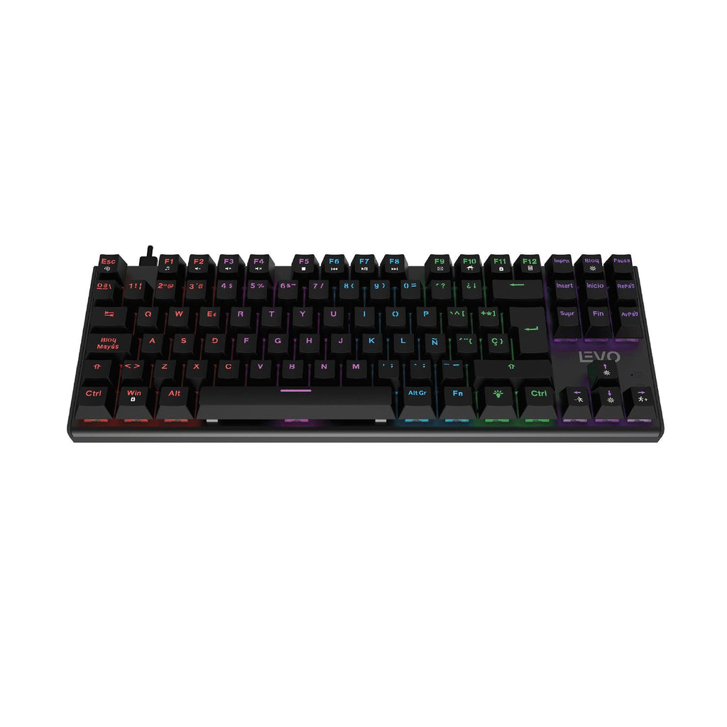 LEVO Teclado Gamer NovaBlade Red Switch mecanico teclado mecanico gamer tenkeyless RGB espanol