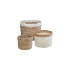 Set 3 Canastos Yute Jackson fondo blanco packshot - Atmosphera Francia