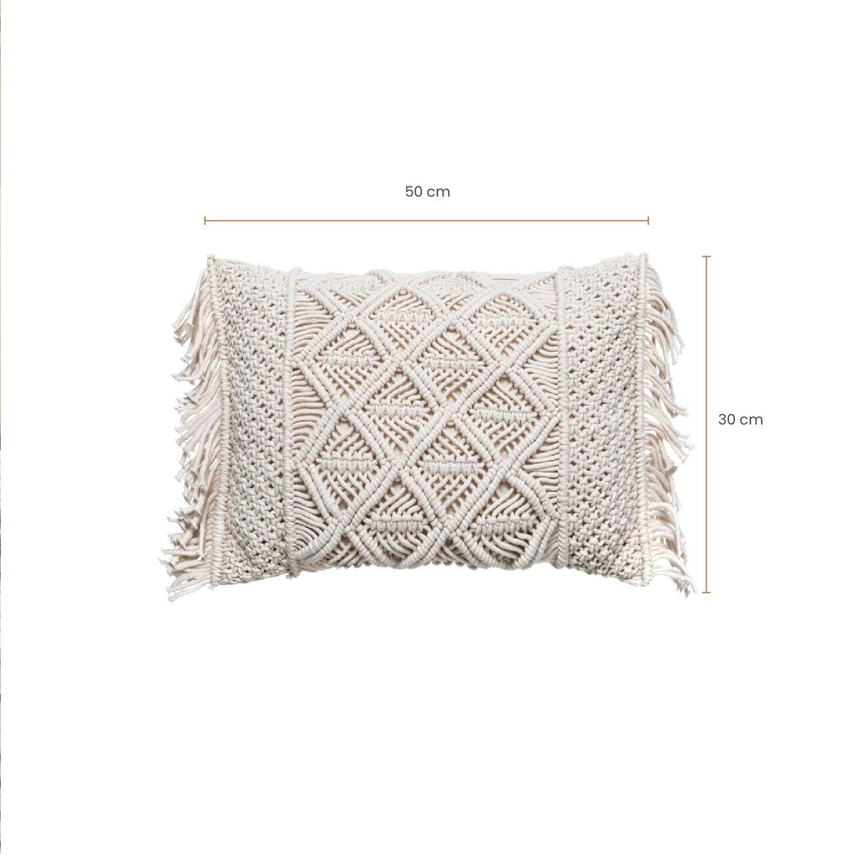 Cojín Decorativo de Macrame 30x50 cm Atmosphera — foto 6