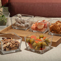 Set Aperitivo 7 Pza Vidrio Base Bambú Secret de Gourmet