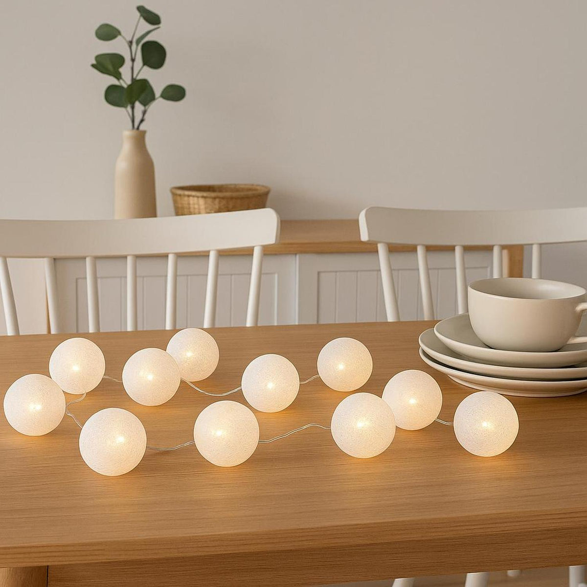 Guirnalda LED 10 Bolas de Hilo Decoración Cálida Atmosphera — foto 3