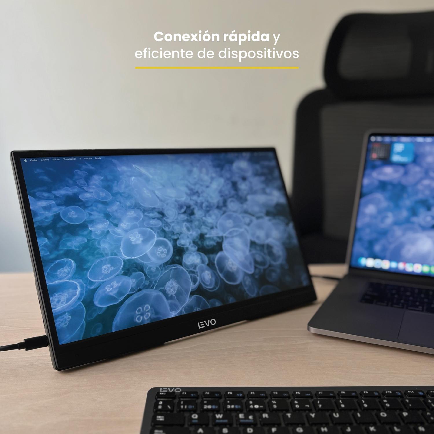 Pantalla Monitor Portátil 15.6 LED Full HD NexView LEVO – UnionX