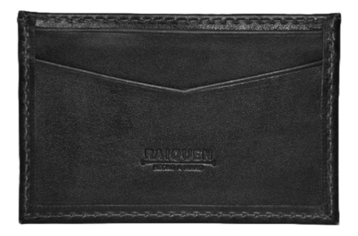Billetera Tarjetero Icalma Hecha A Mano Raiquen Negro