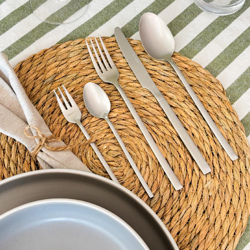 Set de Cuchillería 30 pcs Cubiertos Acero Inoxidable Puglia