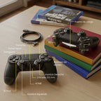 Control Joystick Inalámbrico compatible con PS4 Negro Levo — foto 7