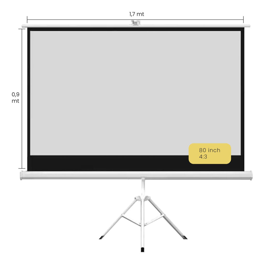 Proyector Portátil Halo 9000lm + Telón Manual 80" LEVO — foto 7