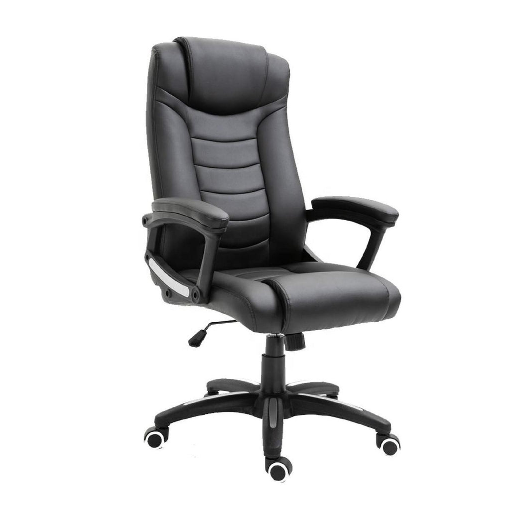 LEVO Silla Ejecutiva Comfort silla ejecutiva reclinable ecocuero con apoyacabezas estructura nylon