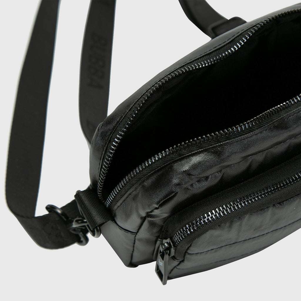 Cartera Mini Metalizado Azabache detalle
